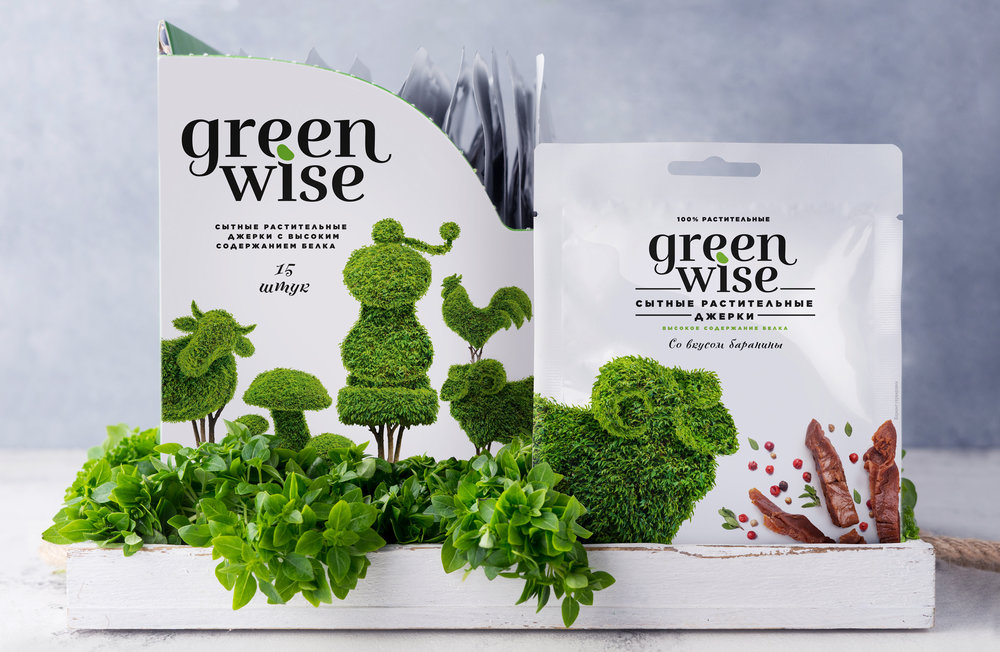 綠色植物肉類替代品素肉包裝設(shè)計(圖2)