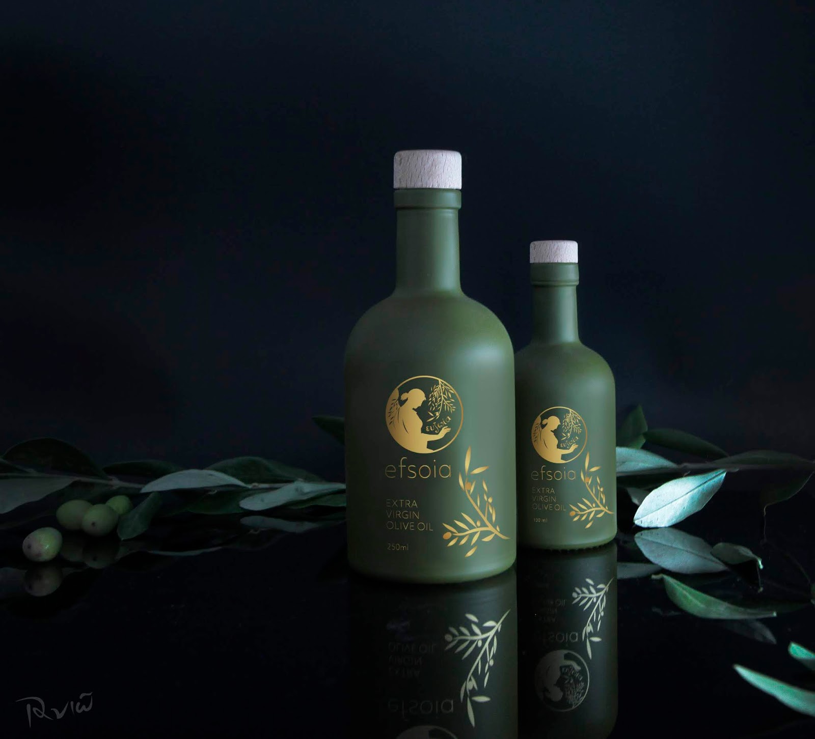 高端有機(jī)橄欖油核桃油包裝設(shè)計(jì)(圖1)