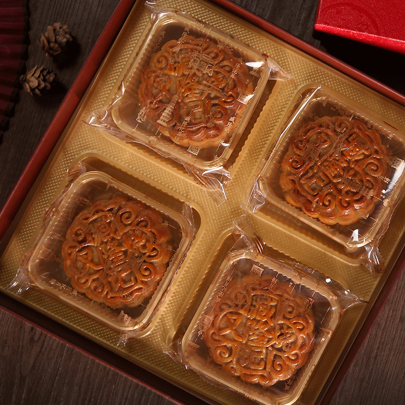 臧隆記 哈密瓜廣式月餅 500g 禮盒裝包裝禮盒產(chǎn)品包裝創(chuàng)意設(shè)計(jì)欣賞(圖4)