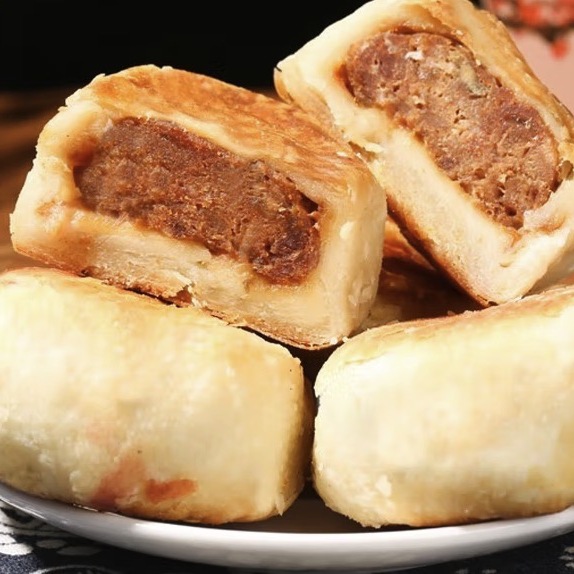 光明邨 鮮肉蘇式月餅 5個包裝禮盒產(chǎn)品包裝創(chuàng)意設(shè)計欣賞(圖5)