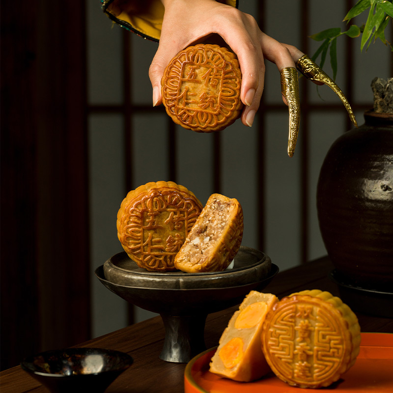 北京稻香村 三禾尊禮月餅禮盒 12餅9味 1.12kg包裝禮盒產(chǎn)品包裝創(chuàng)意設(shè)計欣賞(圖5)
