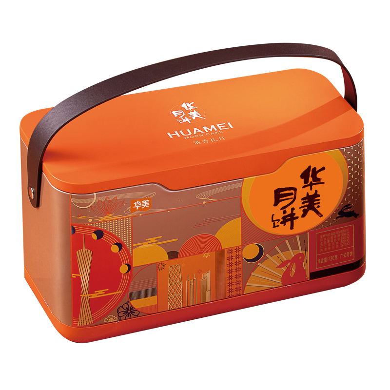 Huamei 華美 港香禮月 廣式月餅 9餅5味 720g 禮盒裝包裝禮盒產(chǎn)品包裝創(chuàng)意設(shè)計(jì)欣賞(圖2)