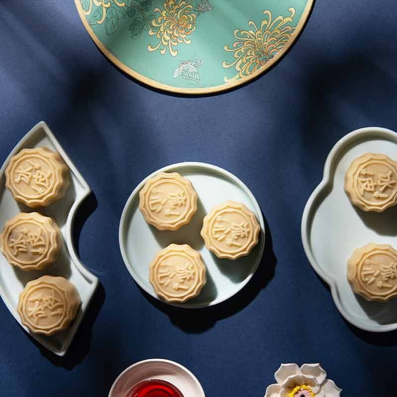 有成齋 冰皮流心月餅 8餅4味 480g*2盒 禮盒裝包裝禮盒產(chǎn)品包裝創(chuàng)意設計欣賞(圖3)