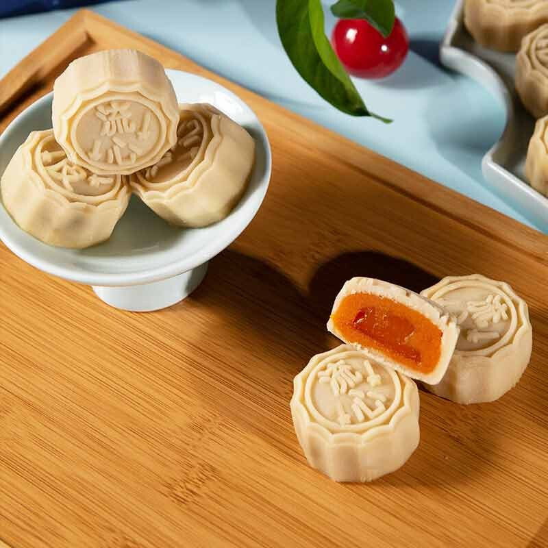 有成齋 冰皮流心月餅 8餅4味 480g*2盒 禮盒裝包裝禮盒產(chǎn)品包裝創(chuàng)意設計欣賞(圖4)