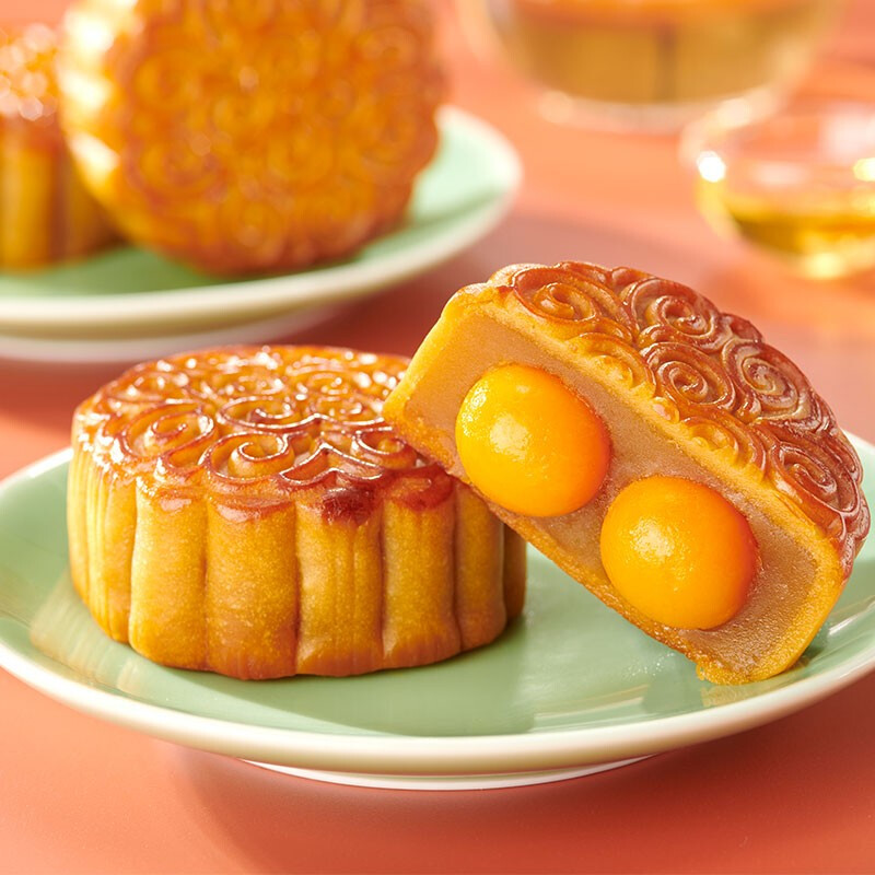 WU FANG ZHAI 五芳齋 五芳?xì)g月 廣式月餅 8餅8味 550g包裝禮盒產(chǎn)品包裝創(chuàng)意設(shè)計(jì)欣賞(圖4)