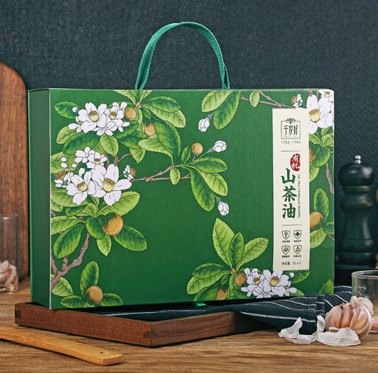 山茶油禮盒包裝如何設(shè)計(圖1)