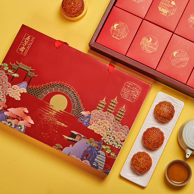 月餅禮盒包裝設(shè)計(jì)作品欣賞(圖1)