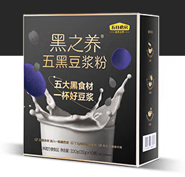 五黑豆?jié){粉包裝盒設(shè)計(jì)欣賞(圖1)