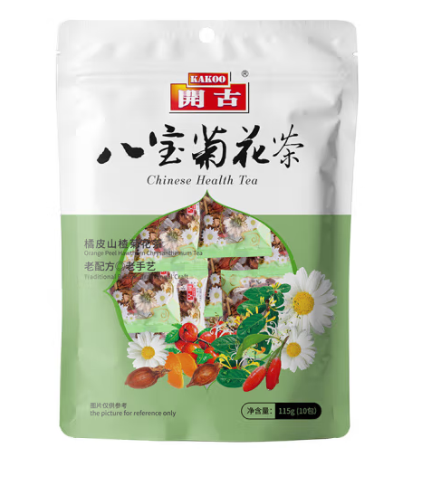 八寶菊花茶包裝袋設計欣賞(圖1)