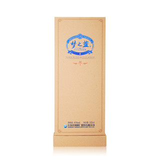 創(chuàng)意酒包裝設計洋河夢之藍藍色經(jīng)典濃香型白酒單瓶裝產(chǎn)品包裝設計欣賞(圖3)