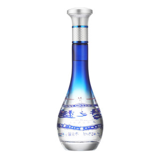 創(chuàng)意酒包裝設計洋河夢之藍藍色經(jīng)典濃香型白酒單瓶裝產(chǎn)品包裝設計欣賞(圖5)