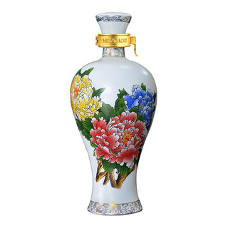 創(chuàng)意酒包裝設(shè)計國花瓷年鳳香型白酒瓶整箱裝產(chǎn)品包裝設(shè)計欣賞(圖4)