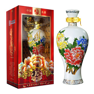 創(chuàng)意酒包裝設(shè)計國花瓷年鳳香型白酒瓶整箱裝產(chǎn)品包裝設(shè)計欣賞(圖5)