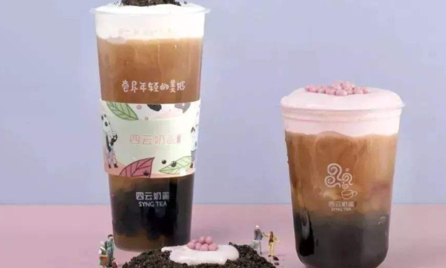 GONGCHA四云奶蓋貢茶品牌logo與食品包裝設(shè)計欣賞(圖3)