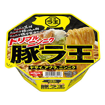 包裝設(shè)計公司推薦日清三大蒜豬豬王、、大蒜日清食品包裝設(shè)計欣賞(圖1)