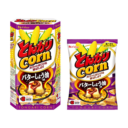 溫室尖玉米黃油醬油味溫室點心包裝設(shè)計(圖1)