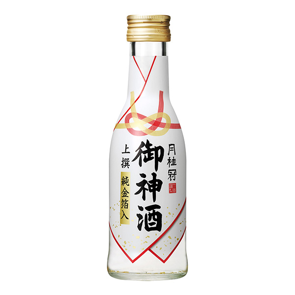 上撰御神酒純金箔入月桂冠包裝設計(圖1)