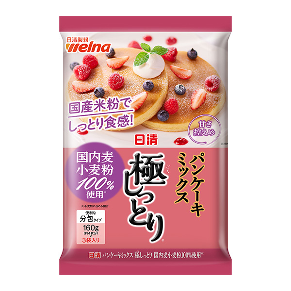 日清煎餅混合料極濕潤國內(nèi)麥小麥粉100%使用包裝設(shè)計欣賞(圖1)