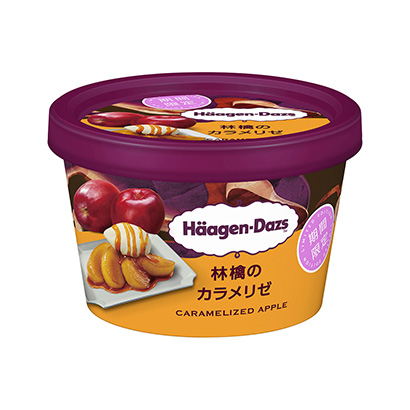 哈根達(dá)斯迷你杯蘋(píng)果的卡拉梅利澤限時(shí)哈根達(dá)斯日本冰淇淋類(lèi)包裝設(shè)計(jì)(圖1)