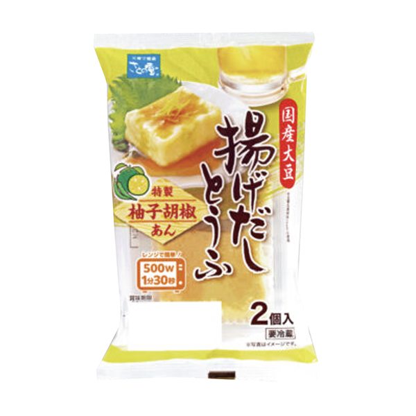 包裝設(shè)計(jì)欣賞國產(chǎn)大豆油炸豆腐特制柚子胡椒餡(故鄉(xiāng)的雪食品) (圖1)